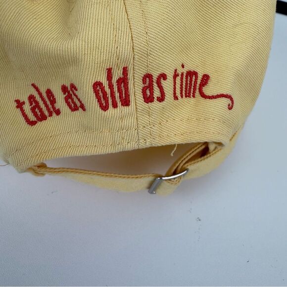 Beauty And The Beast Curved Bill 100% Adjustable Hat Disney Parks Yellow - Picture 5 of 7